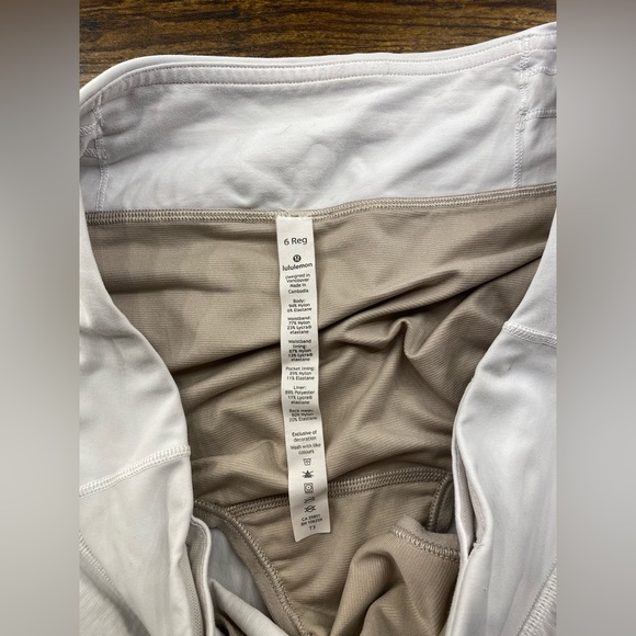 White LuLu Lemon Shorts - Picture 3 of 5